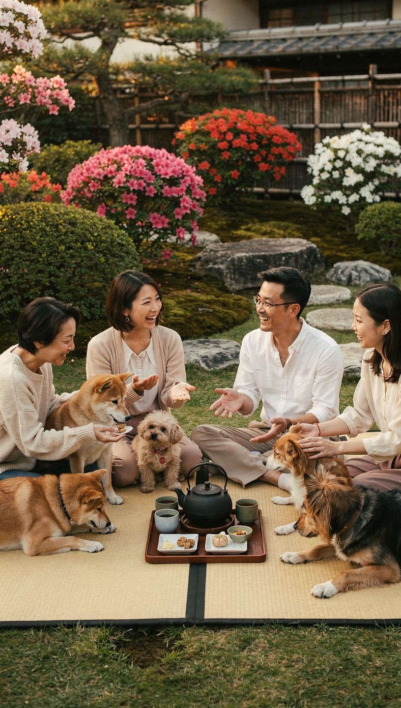 ペットの健康管理グッズが整然と並んでいる様子