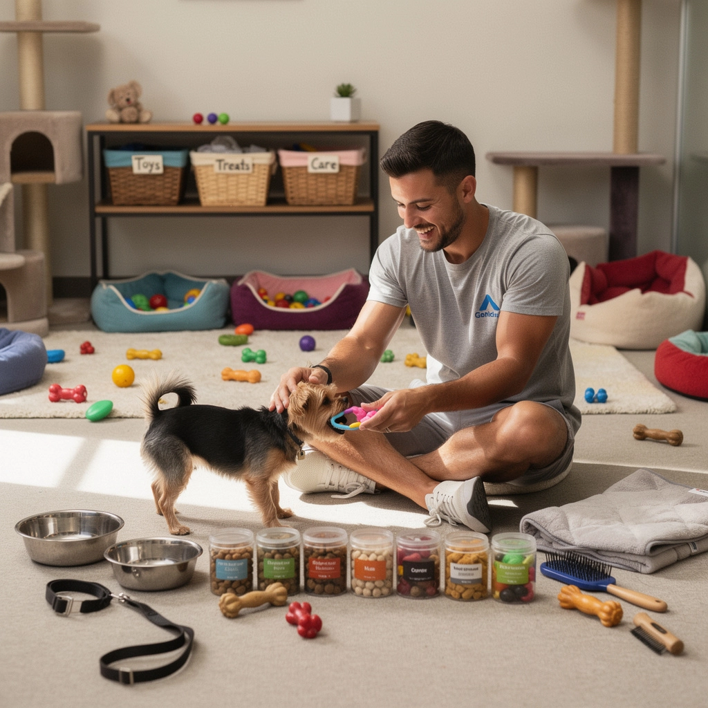 健康的なペットフードのパッケージとその成分表